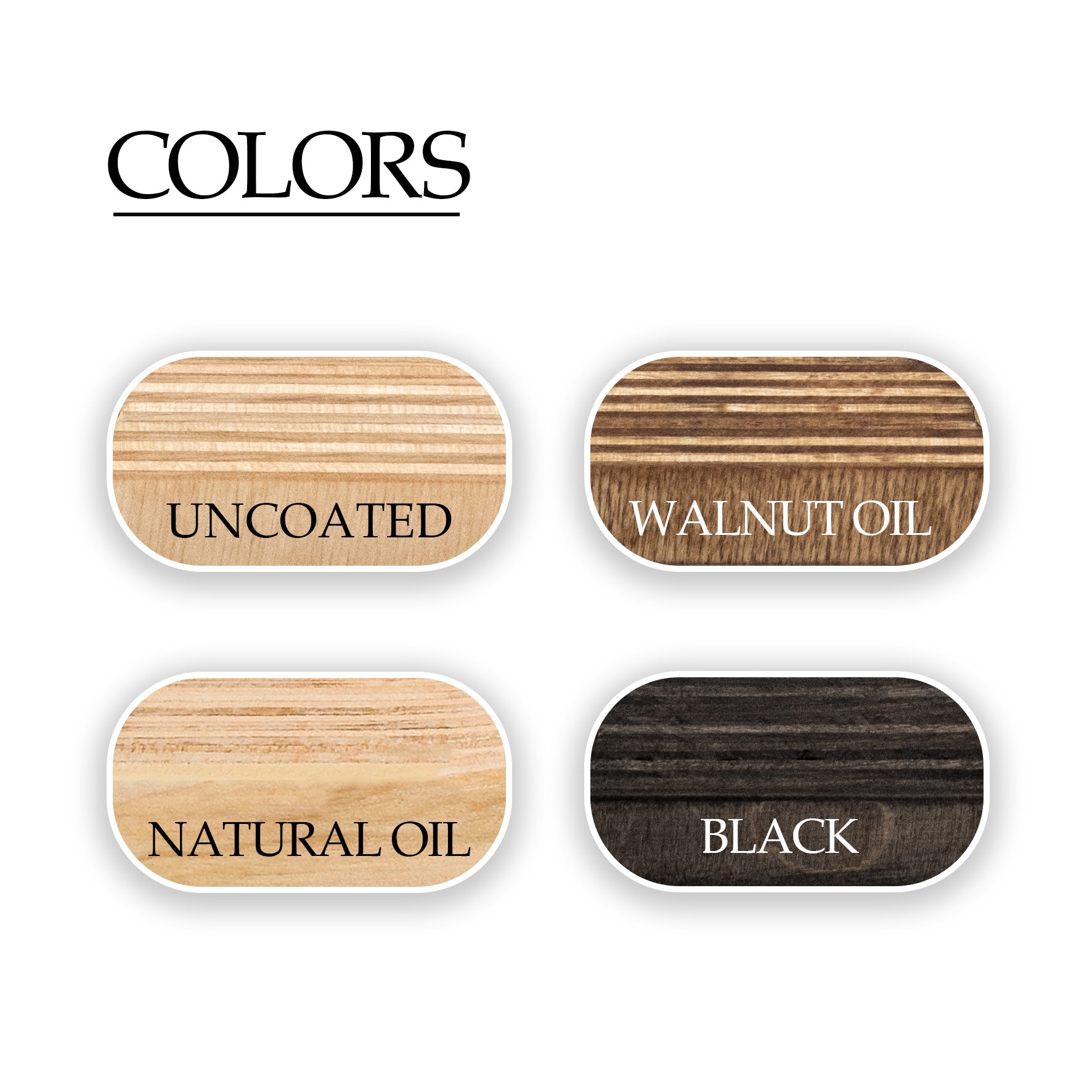 wooden hooks color
