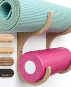 yoga mat wall holder