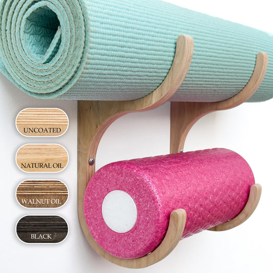 yoga mat wall holder