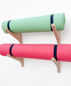 yoga mat wall hooks