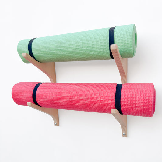 yoga mat wall hooks