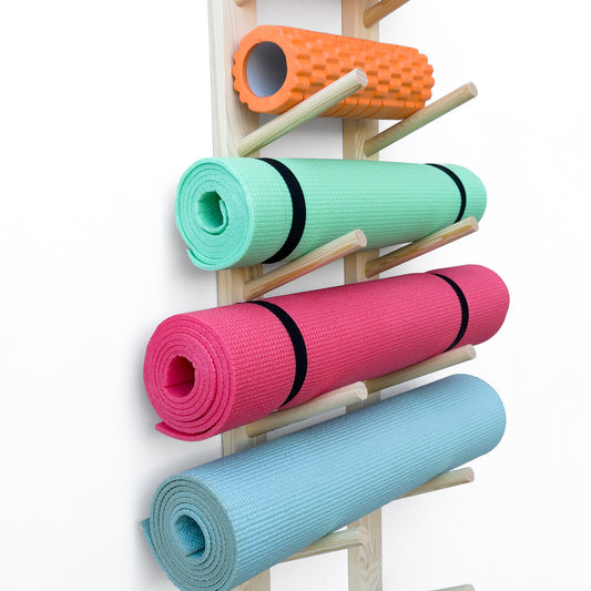 yoga mat wall holder