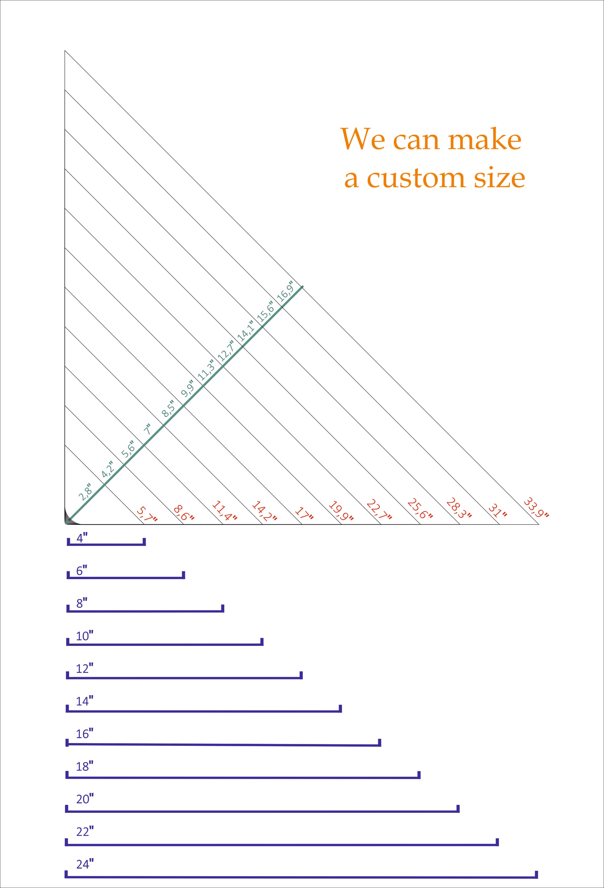 custom size shelf