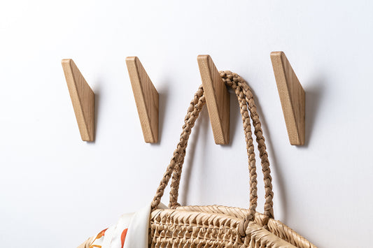 minimalist wall hook wood