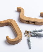 wooden hooks for wall