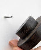round wood wall hook